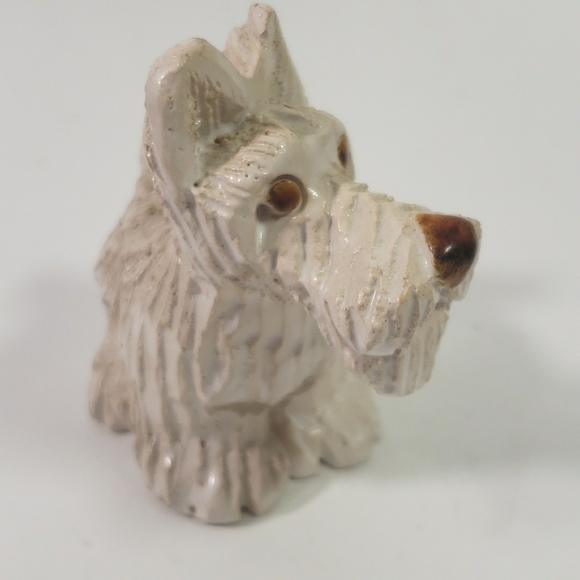 Artesania rinconada scotty westie shnauzer dog figurine signed - Picture 2 of 6